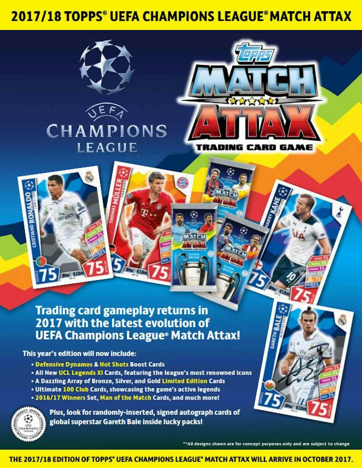 2017/18 Topps UEFA Champions League Match Attax Soccer Box DA Card World 2017/18 Topps UEFA Champions League Match Attax Soccer Box DA Card World
