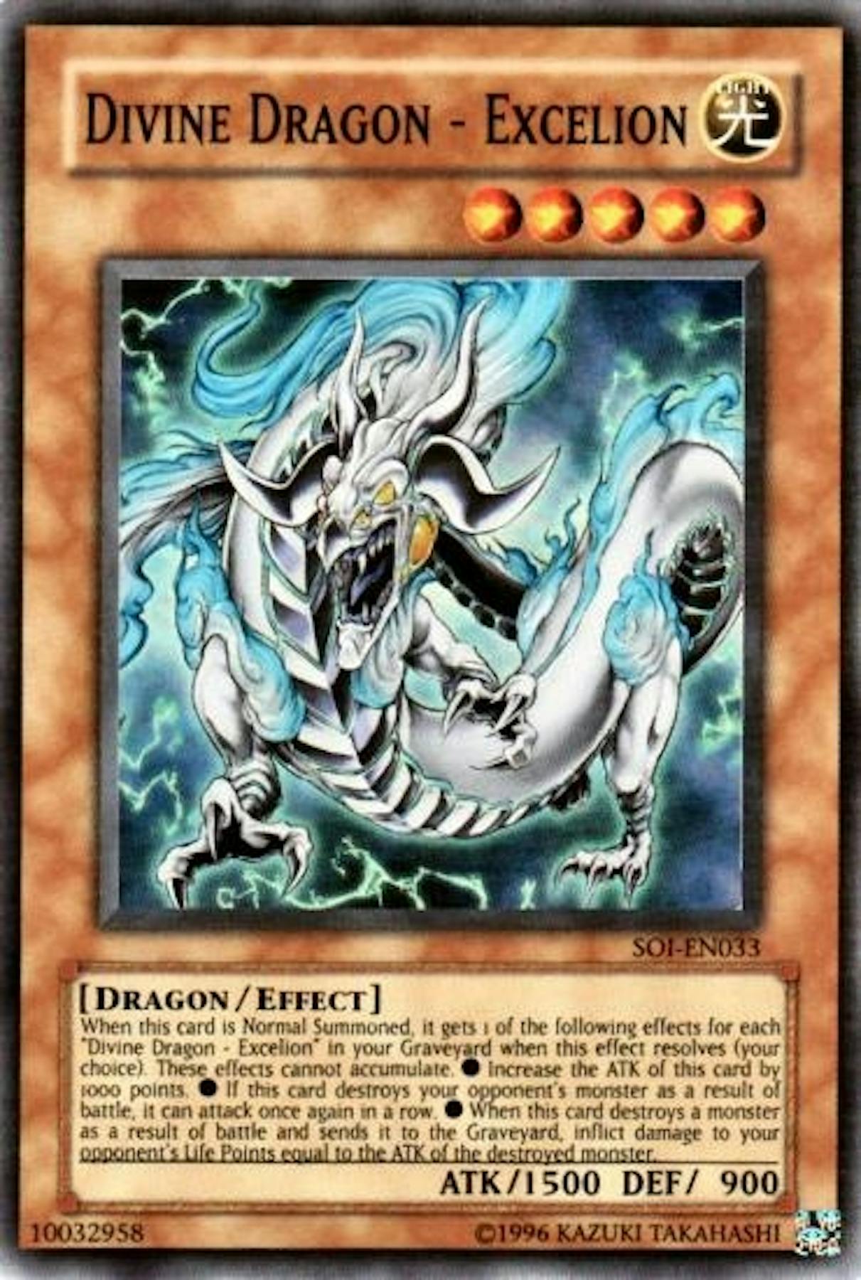I Am The Descendant Of The Divine Dragon Yu-Gi-Oh Shadow Of Infinity Single Divine Dragon-Excelion Super Rare