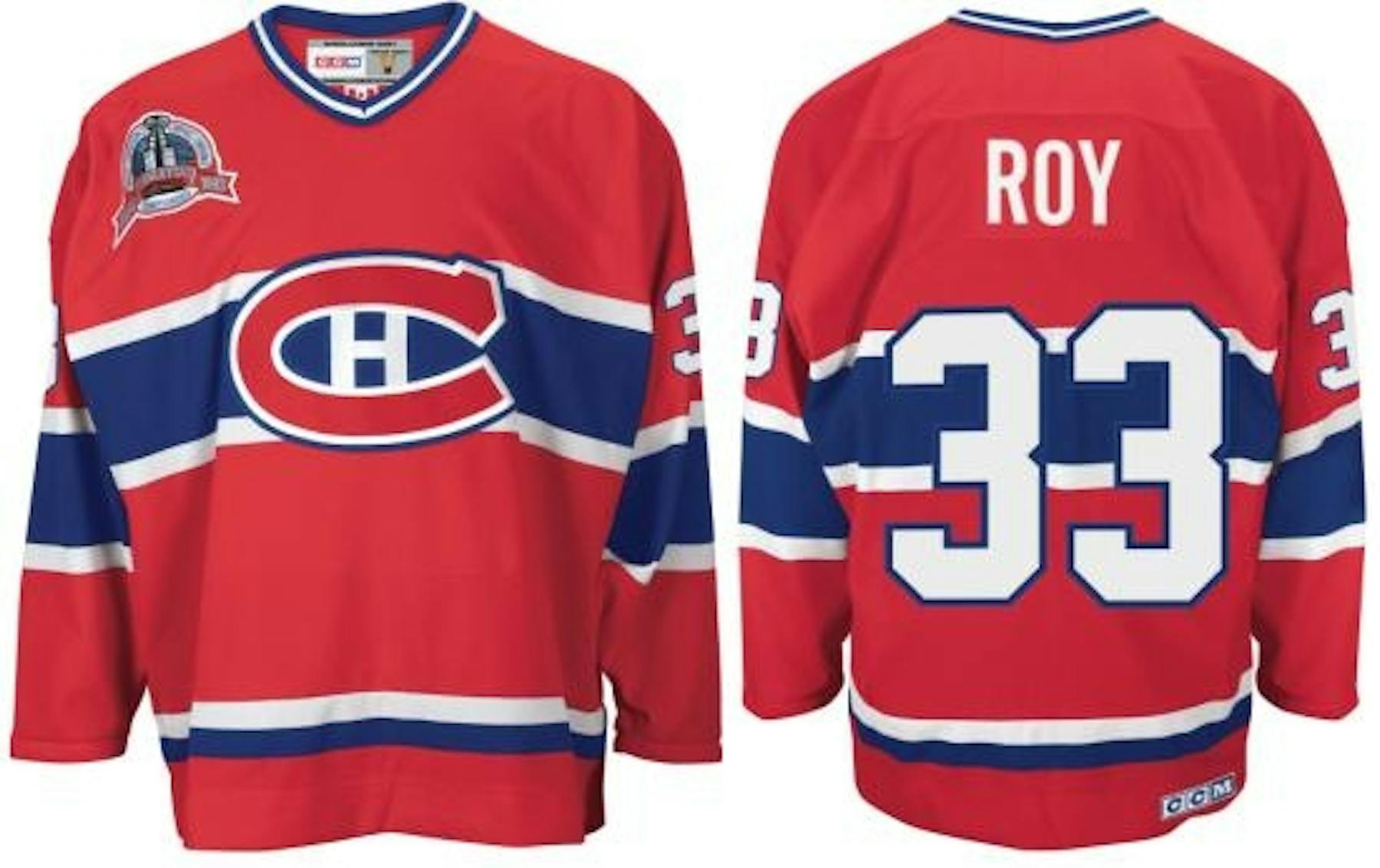 Patrick Roy Montreal Canadiens Hockey 1993 Stanley Cup CCM ...