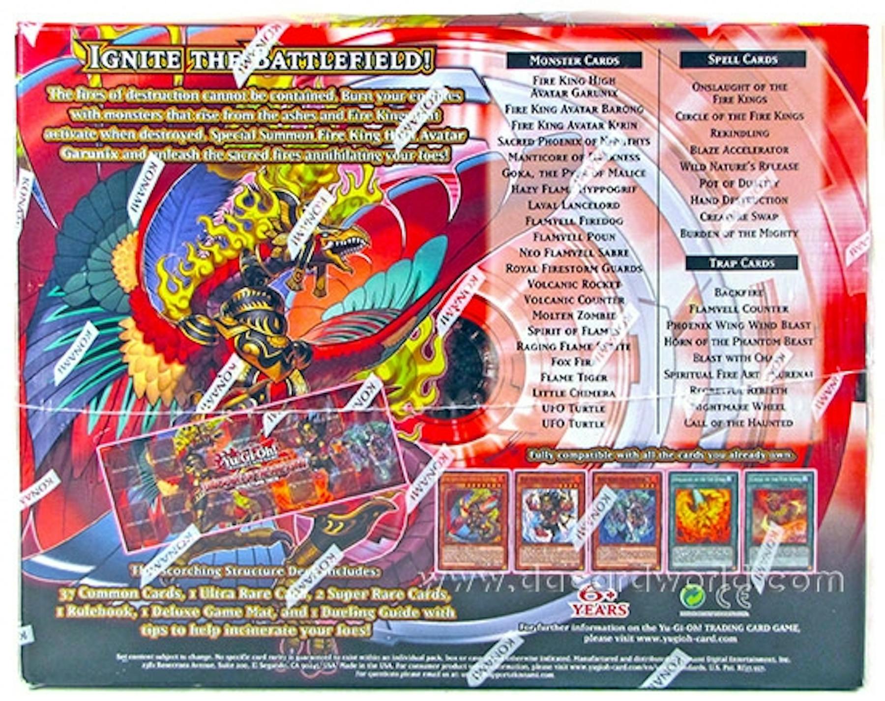 Konami YuGiOh Onslaught of the Fire Kings Structure Deck Box DA